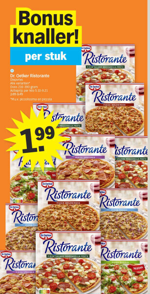 Albert Heijn Dr. oetker ristorante aanbieding