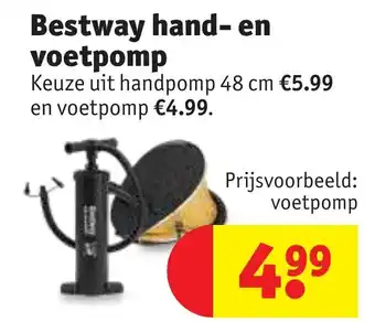 Kruidvat Bestway hand- en voetpomp aanbieding