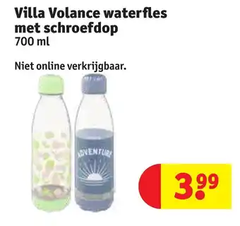 Kruidvat Villa Volance waterfles met schroefdop 700 ml aanbieding