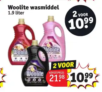 Kruidvat Woolite wasmiddel 1.9 liter aanbieding