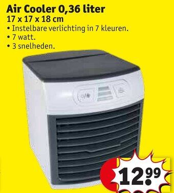 Kruidvat Air Cooler 0,36 liter 17 x 17 x 18 cm aanbieding