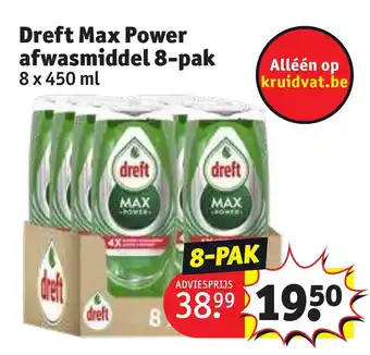 Dreft Max Power afwasmiddel 8-pak 8 x 450ml