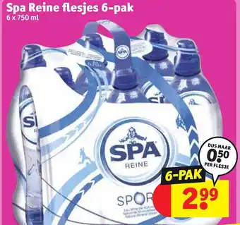 Kruidvat Spa Reine flesjes 6-pak 6 x 750ml aanbieding