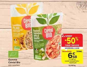 Carrefour Gamma Céréal Bio 2 x 267 g aanbieding