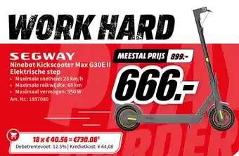 MediaMarkt SEGWAY Ninebot Kickscooter Max G30E II Elektrische step aanbieding