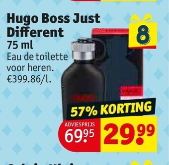 Kruidvat Hugo boss just dierent 75 ml aanbieding