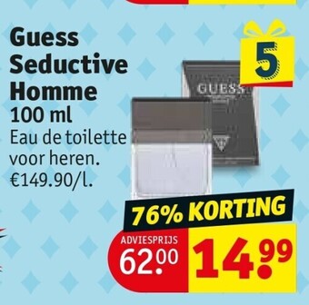 Kruidvat Guess seductive homme 100 ml aanbieding