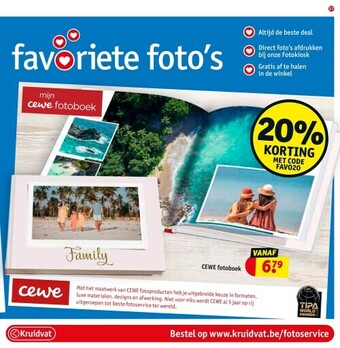 Kruidvat Cewe fotoboek aanbieding