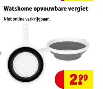 Kruidvat Watshome opvouwbare vergiet aanbieding
