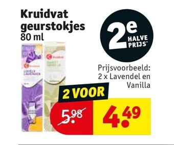 Kruidvat Kruidvat geurstokjes 80 ml aanbieding