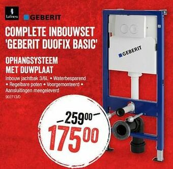 HandyHome Complete inbouwset geberit duofix basic aanbieding