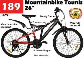 iTEK Mountainbike tounis 26`` aanbieding