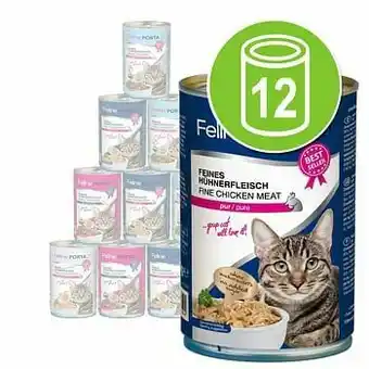 12x400g Feline Tonijn met Rund (graanvrij) Porta 21 Kattenvoer