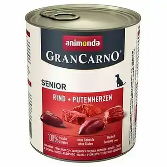 Zooplus 6x800g Original Senior Rund & Lam Animonda GranCarno Hondenvoer aanbieding