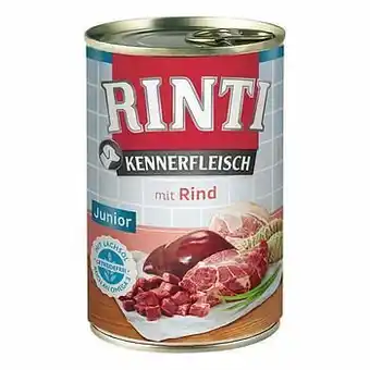 Zooplus 6x800g Kennerfleisch Junior Rund RINTI Hondenvoer aanbieding