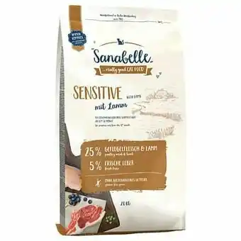 Zooplus 2x10kg Sensitive met Lam Sanabelle Kattenvoer aanbieding