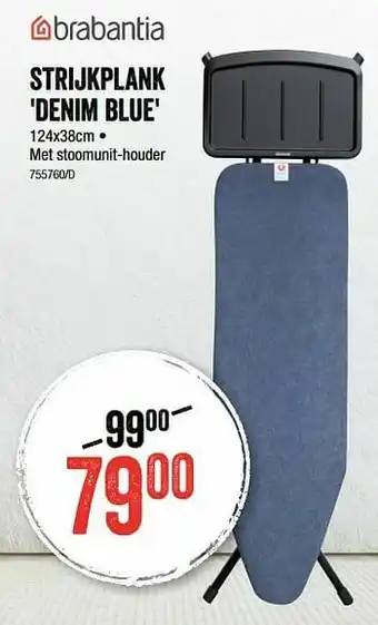 Strijkplank denim blue