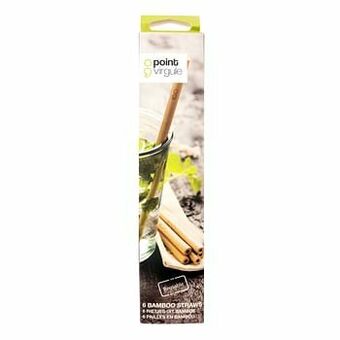 Makro Point-Virgule Rietjes recht 19,5 cm naturel 6 stuks aanbieding