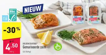 ALDI GOLDEN SEAFOOD Gemarineerde zalm aanbieding