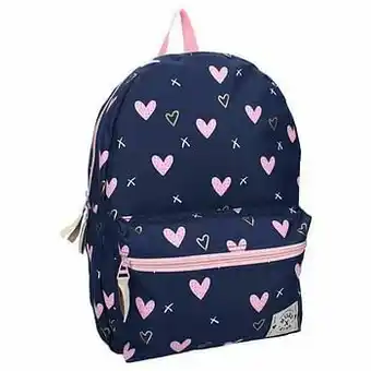 Milky Kiss Young, Wild & Free rugzak Hearts navy
