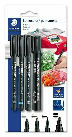 ToyChamp Staedtler Lumocolor permanent marker set 4dlg aanbieding