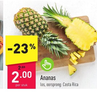 ALDI Ananas per stuk aanbieding