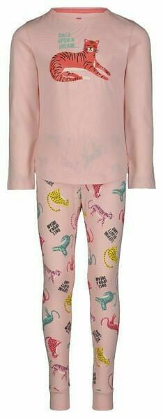 HEMA Kinderpyjama Tijgers Lichtroze (lichtroze)