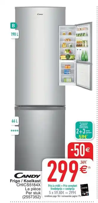 Candy Frigo / Koelkast CHICS5184X