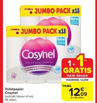 Carrefour Toiletpapier cosynel aanbieding