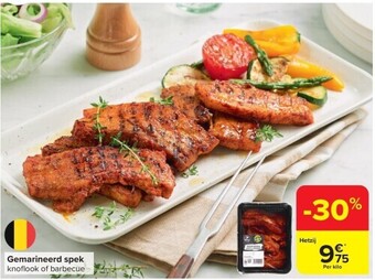 Carrefour Gemarineerd spek aanbieding