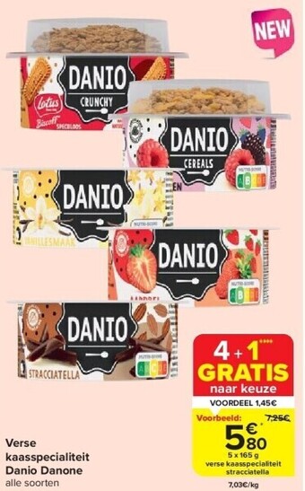 Carrefour Verse kaasspecialiteit danio danone aanbieding