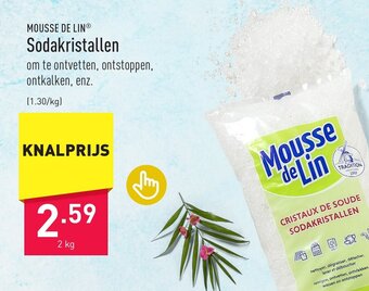 ALDI Mousse de Lin SODAKRISTALLEN aanbieding