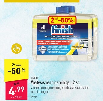 ALDI FINISH Vaatwasmachinereiniger, 2 st. aanbieding