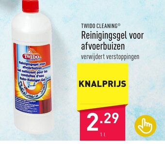 ALDI TWIDO CLEANING Reinigingsgel voor afvoerbuizen 1L aanbieding
