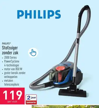 ALDI PHILIPS Stofzuiger zonder zak aanbieding