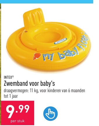 ALDI INTEX Zwemband voor baby's aanbieding