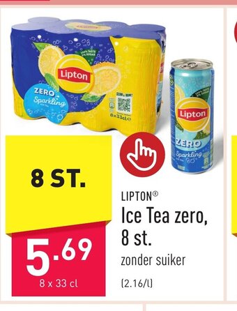 ALDI Lipton Ice Tea zero, 8 st. aanbieding