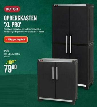 HandyHome Opbergkasten xl pro laag aanbieding