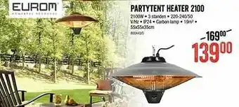 Partytent heater 2100