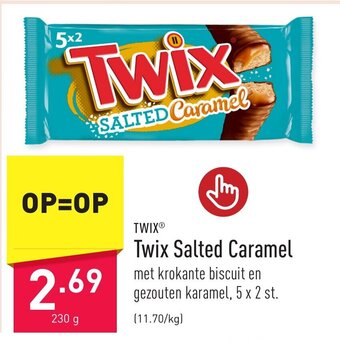 ALDI Twix Salted Caramel aanbieding