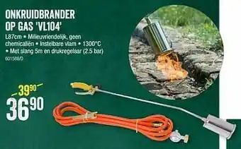HandyHome Onkruidbrander op gas vl104 aanbieding