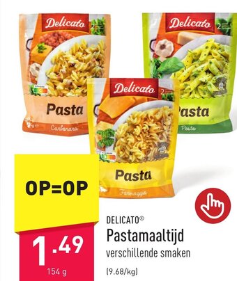 ALDI Delicato Pastamaaltijd aanbieding