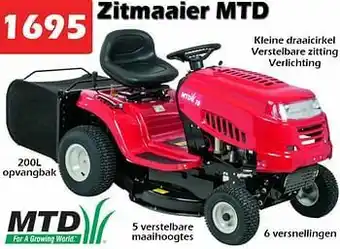 Zitmaaier mtd