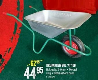 HandyHome Kruiwagen 90l at 100 aanbieding