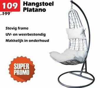 iTEK Hangstoel platano aanbieding