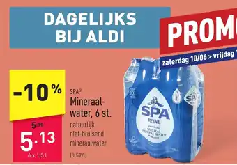 ALDI SPA Mineraal-water, 6 st. aanbieding