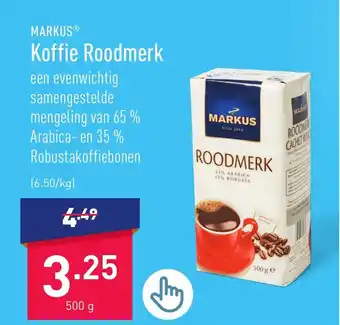ALDI MARKUS Koffie Roodmerk 500g aanbieding