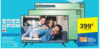 Carrefour Samsung led-tv 43'' aanbieding