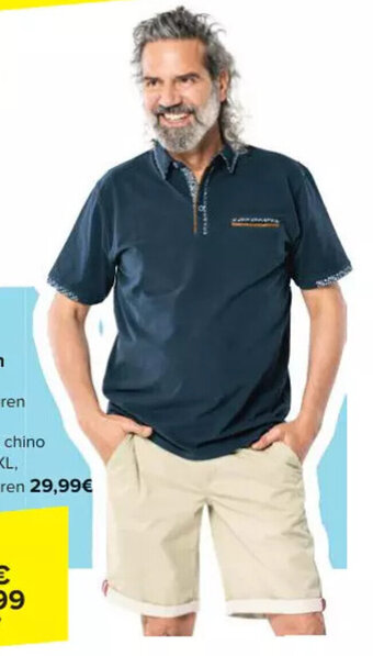 Carrefour Polo voor heren M tot XXL, aanbieding