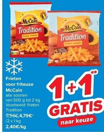 Carrefour Frieten voor friteuse mccain aanbieding